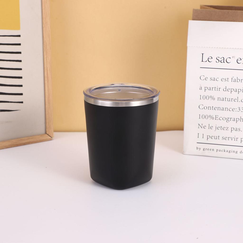 Высококачественная кофейная кружка из нержавеющей стали. Простая мини-портативная чашка для любителей кофе. Кружка для мужчин и женщин.