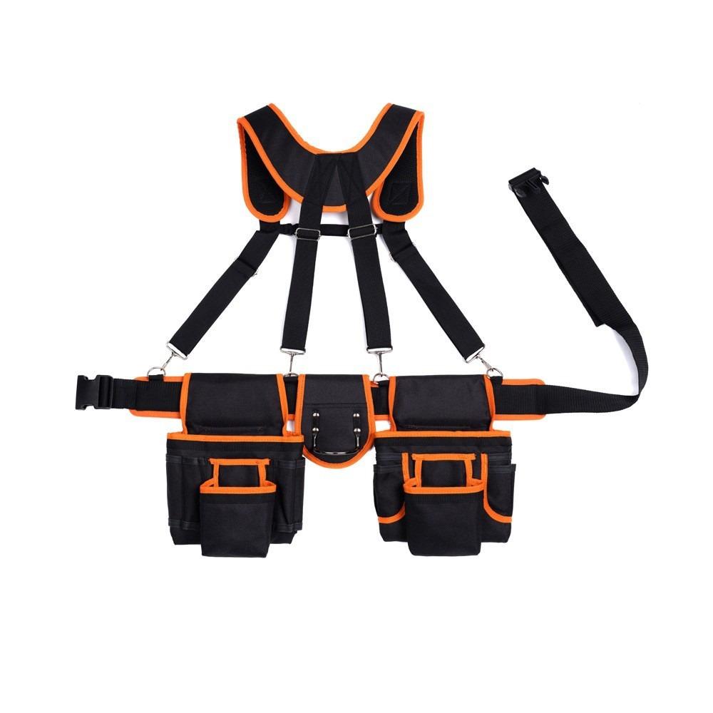 Large Capacity Woodworking Tool Belt Adjustable Design Multi Functional Tool Belt Carpenter Work