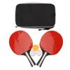 2pcs Table Tennis Racket Table Tennis Paddle with 3pcs 3 Star Professional Table Tennis Balls for Tr