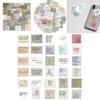 Винтажный набор вдохновляющих наклеек 60 ретро-цитат для DIY чемоданов скейтбордов холодильников блокнотов и ноутбуков Горячая распродажа Классический Uu048 Потенциальный Новый