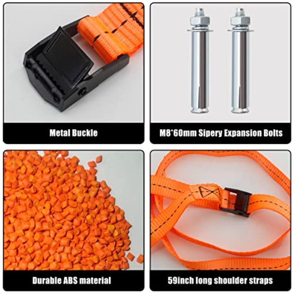 Durable ABS Gas Cylinder Bracket Heavy Duty Wall Mounted Bracket Propane Tank Holder Motorhome