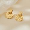 Elegant Square Ear Clips Light Luxury Women Earrings Trendy Water Ripple Ear Clips  Special Events
