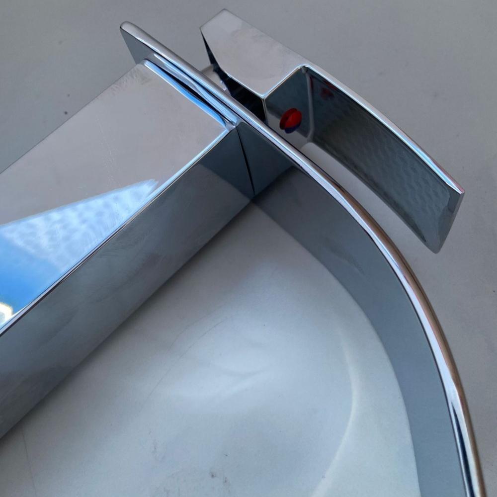 Водопадный умывальник из нержавеющей стали, высокий и низкий смеситель, черный, для горячей и холодной воды, для туалета, умывальника, ванной комнаты, дома