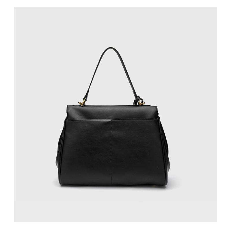 Новая кожаная сумка женская большая вместительная сумка-тоут на плечо ручная сумка замок для поездок на работу подмышечная сумка