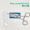 Large Stainless Steel Hemostatic Forceps: Pet Pliers, Needle Holder, Tweezers, Surgical Vessel Clamps - Straight & Curved Tips.