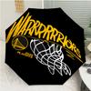Golden State Warriors logo Print Automatic Umbrella, 8 Rib Iron Frame, Plastic Handle, Suitable for Outdoor Travel &Daily , Ideal Gift