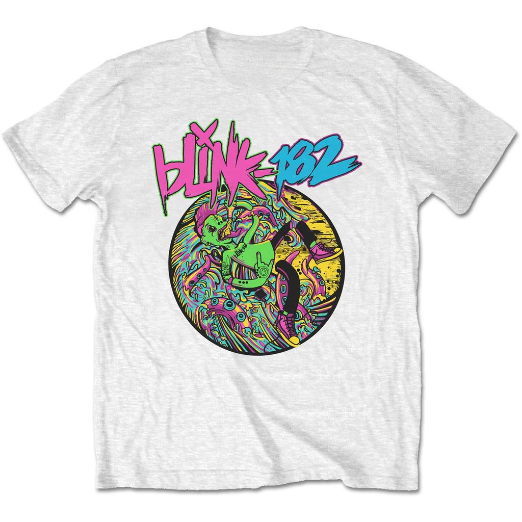 Six Arrow Smiley Blink182 Band TShirt Cotton Graphic Tee Unisex Unisex Summer Streetwear