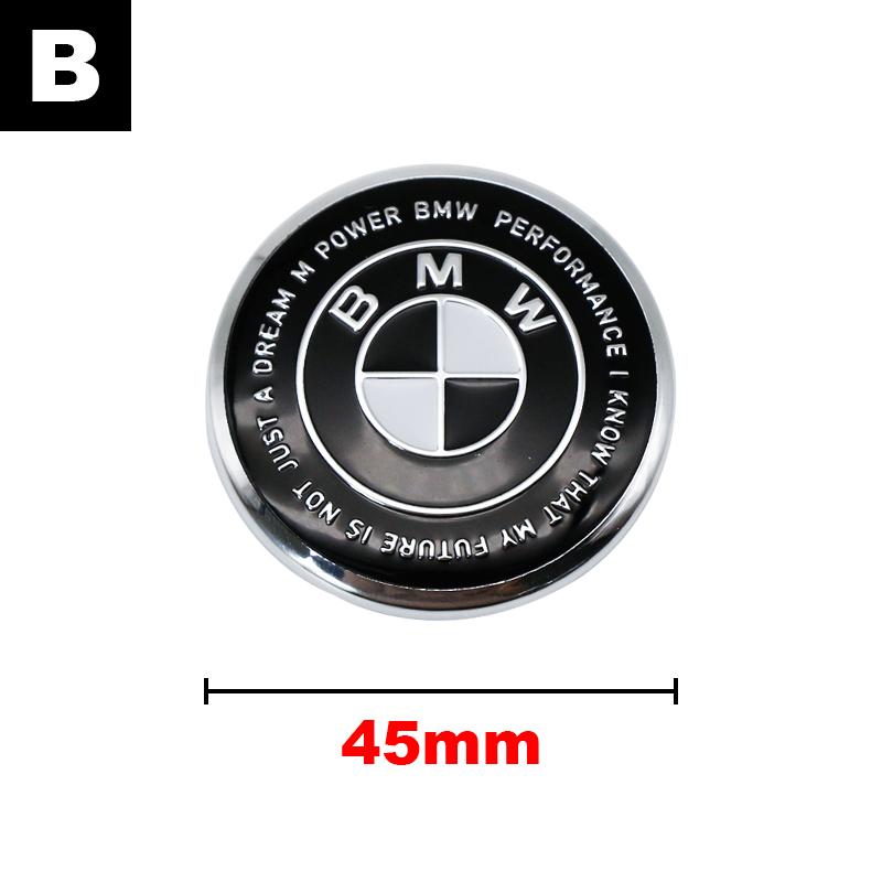 LKCW9 4.5cm Steering Wheel Emblem Sticker Steering Wheel Center Sticker For BMW E46 E90 F30 F20 F10 G20 G30 X1 X3 X5 M Interior Logo