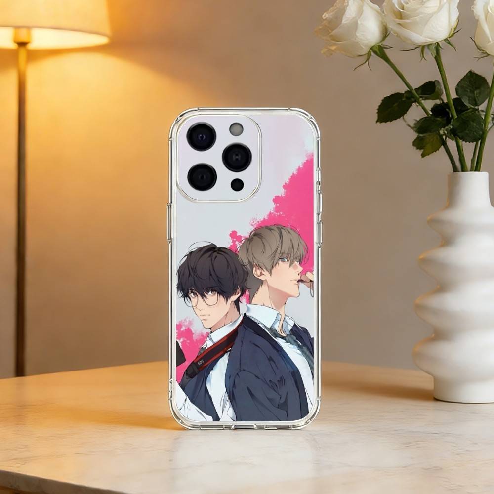 Korean Comics Losts In The Cloud Phone Case For iPhone 17 16 15 14 13 12 11 Mini Pro Max Plus Transparent Cover