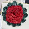 Full Diamond Rose-Shaped Patch Heavy-Duty Large Flower Applique Skirt Corsage Patch  Cloth