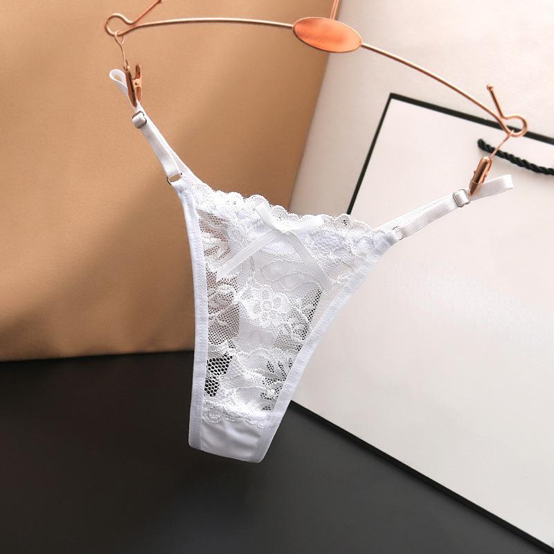 Adjustable Lace Thongs Panties Women's Sexy Lace Underwear Ultra-thin Seamless Thong Underpants Lingerie