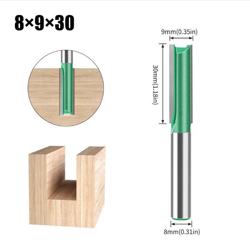 Фреза для деревообработки с хвостовиком 8 мм, прямой двухлезвийный нож, нож для резьбы по дереву, отрезной нож, долбежный инструмент для деревообработки
