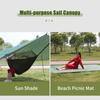 10 X 10 FT Sail Canopy Waterproof Rain Fly Sun Shade UV Resistant Heavy Duty Sand Sunshade With