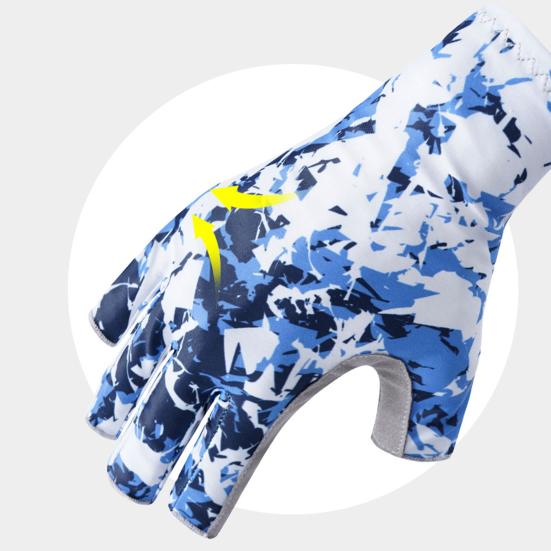 Yousheng 1 пара рыболовных перчаток, супер мягкие, эластичные, износостойкие, устойчивые к ультрафиолетовому излучению, солнцезащитные перчатки, снаряжение для кемпинга