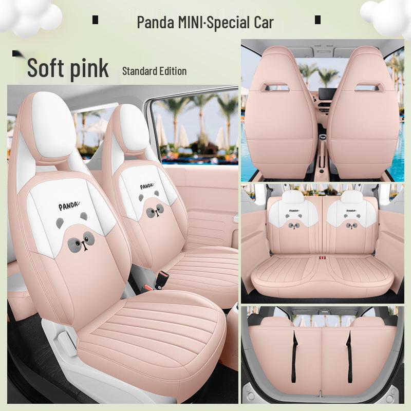Cute 2023 Panda Mini Seat Cover for Women - All-Season, Full Coverage Car Cushion