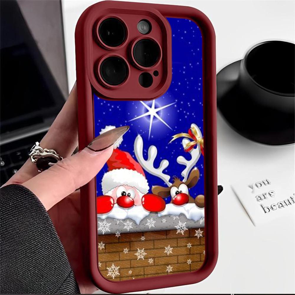 Чехлы для телефонов Ae111 с рождественским дизайном для Xiaomi 14T 12 11 Lite 5G NE Redmi 13C 14C 9C 9a A3 Note 12 Pro 10 11s Angel Eye Ladder Защитный чехол