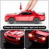 Масштаб 1/32 Dodge Hellcat Challenger Die Cast Metel Pull Back Model Car Hellcat со звуком и светом Hellcat Car Toy Car Toy Gifts для детей от 3 лет и старше