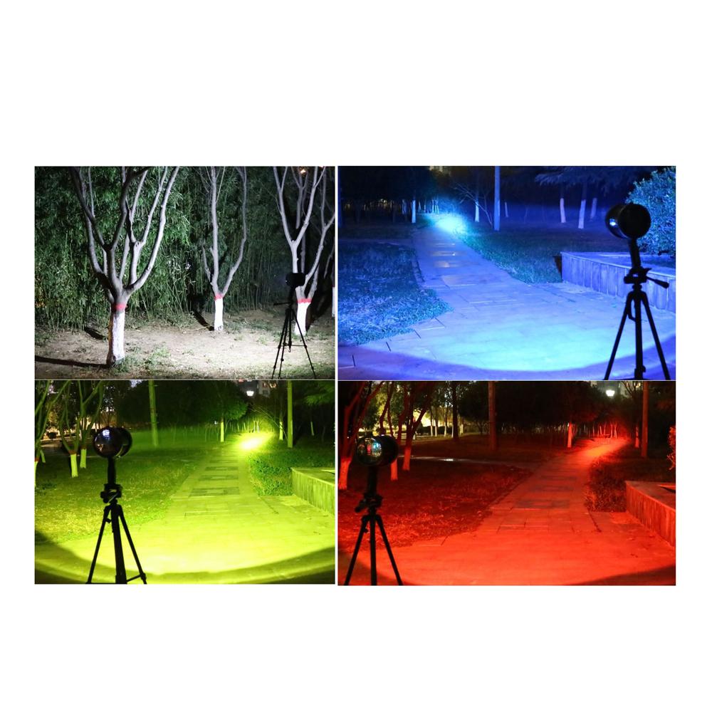 Высокая мощность, высокая яркость, портативная USB-перезаряжаемая лампа на солнечной энергии, водонепроницаемый фонарик