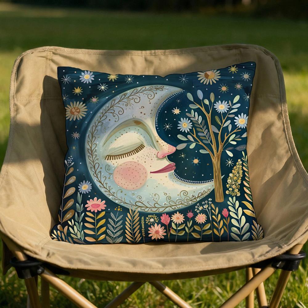 Midsummer Festival Cushion Cover Soft Reversible Durable Pillow Cover MultiScene Use for Home Car Daily Comfort
