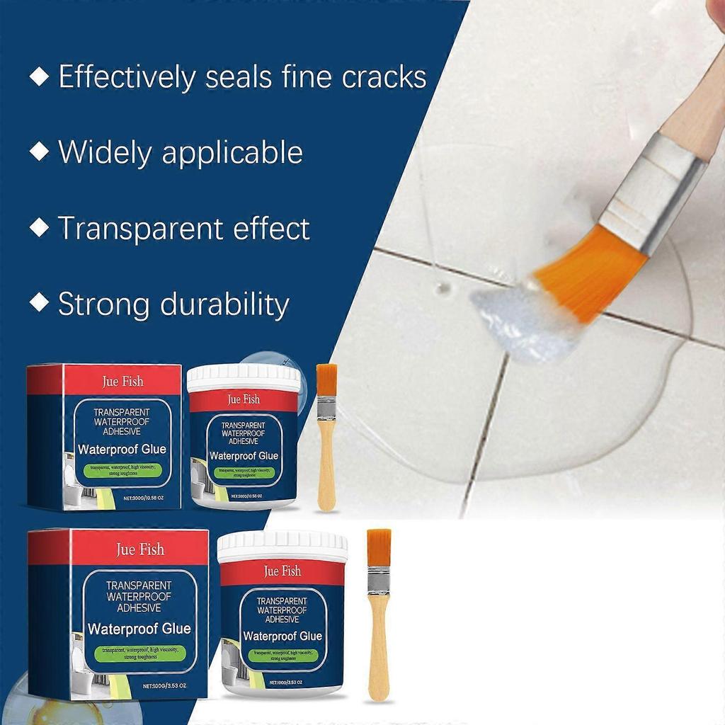 Transparent Waterproof Glue Toilet Tile Wall Tile Leak Repair Material Household Transparent Glue