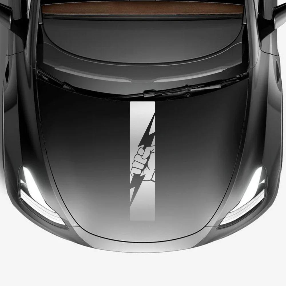 Наклейка на капот автомобиля для Tesla Model 3 Model Y, водостойкая виниловая наклейка, декоративная наклейка на капот автомобиля, аксессуары для автомобиля
