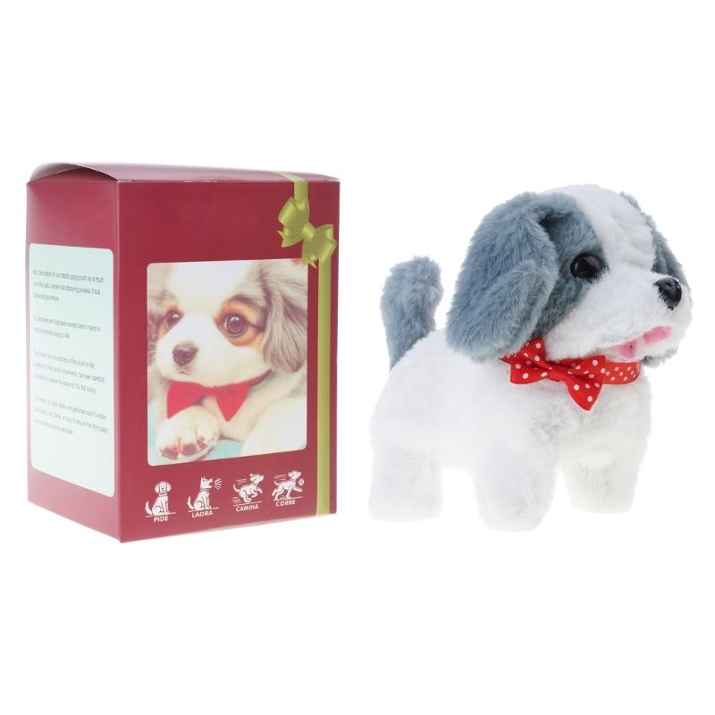 Робот-собака Мои реалистичные робо-щенки, которые ведут себя как настоящие собаки, ходят, лают, виляют хвостом, интерактивная плюшевая собака