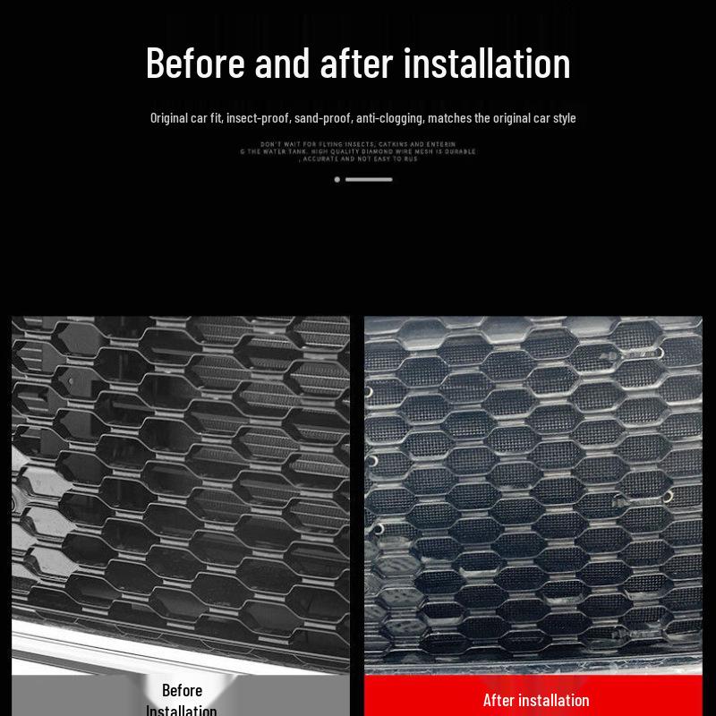 Mercedes-Benz GLC 300L/260L Water Tank Guard: Mesh, Grille, Condenser Cover & Insect Repellent.