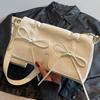 Summer Niche Simple Women's Bag 2025 New Girly Bow Small Square Bag Versatile Shoulder Messenger Bag