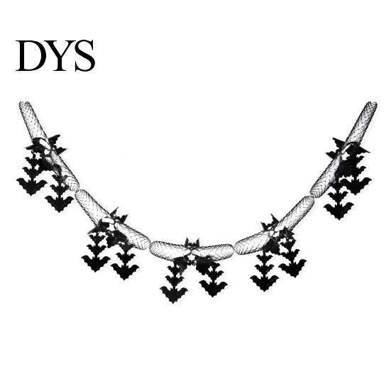 Halloween Party Decorations 10 FT Garland, Spooky Spider Bat Pumpkin Hanging Bunting Classic Holiday Celebration Ornaments Banner Decoration