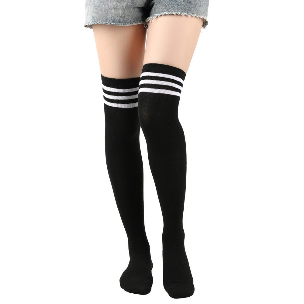 Classic Solid Color Versatile Knee Length Socks, Fashionable Women's Warm Socks, Sexy Slim Fit Long Socks, College Style Socks