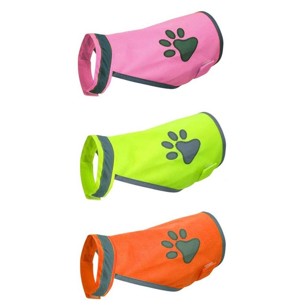 Adjustable Puppy Visibility Jacket Reflective Pet Fluorescent Clothes  for Walking Night