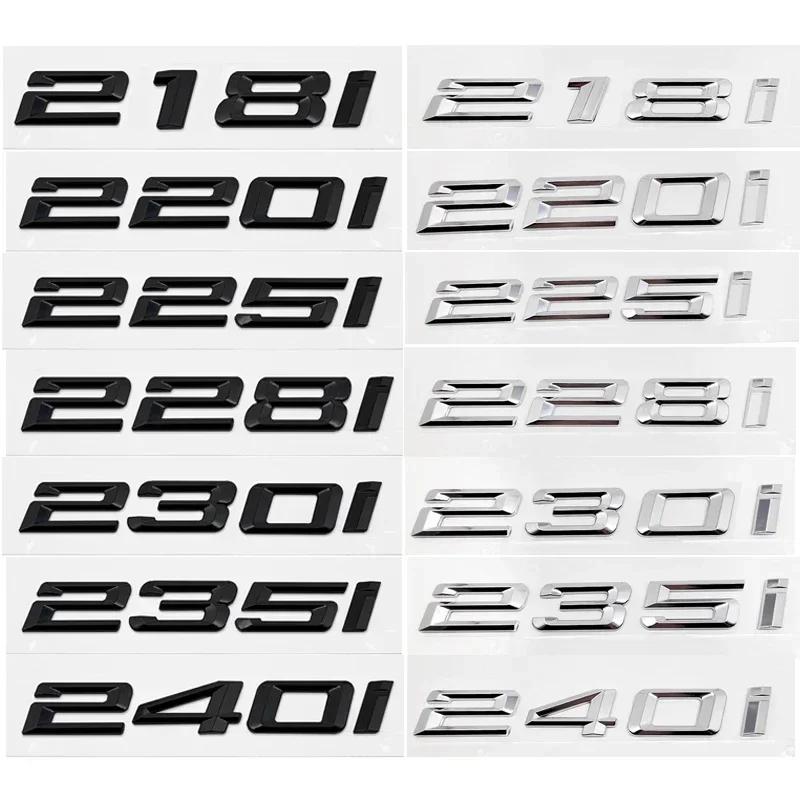 3D ABS Car Trunk Letters Logo Decals Badge Emblem Sticker For BMW 2 Series 216i 218i 220i 225i 228i 230i 235i 240i F22 F23 F44