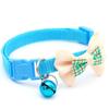 Cute Cat Collar With Bell Pet Collar Pendant Adjustable Bow Tie Beautiful Collar Christmas Pets Gift Pet Accessories