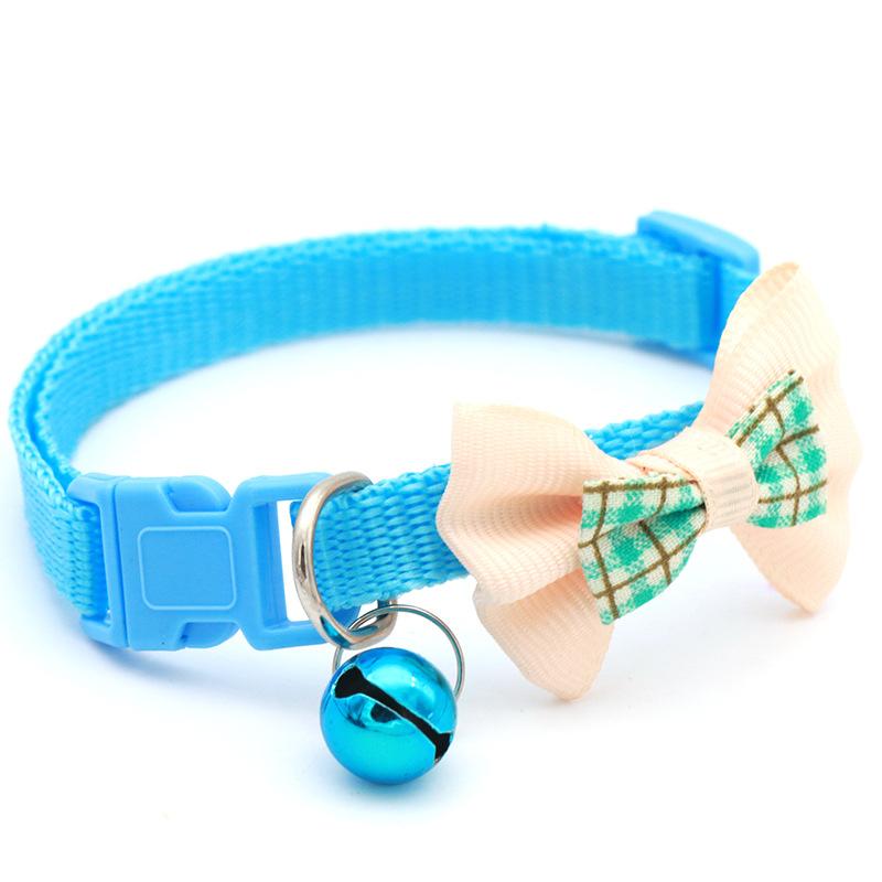 Cute Cat Collar With Bell Pet Collar Pendant Adjustable Bow Tie Beautiful Collar Christmas Pets Gift Pet Accessories