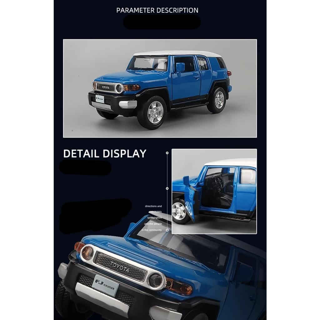 1/32 Toyota FJ Cruiser литые модели автомобилей и игрушечные металлические внедорожники модели автомобилей звук и свет высокая имитация детские подарки