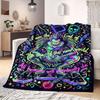 Death Note Prime Print Flannel Blanket, Cartoon Design for Sofa and Bed, Cozy Home Decor, Travel Outdoor Throw_LIAN