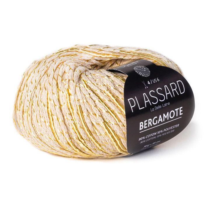 Fil chainette Coton d'été Plassard Bergamote Jaune pâle Col. 40