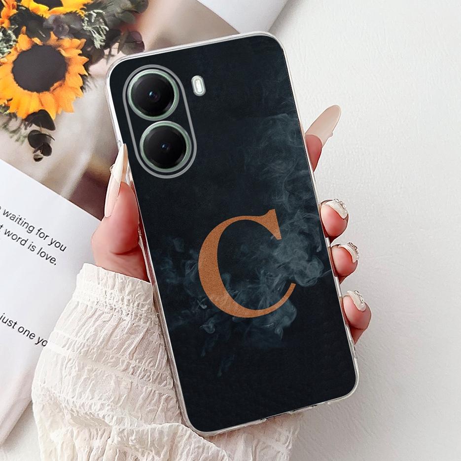 Для Xiaomi Poco X7 Pro Чехол Роскошный Чехол с Буквами Прозрачный Силиконовый Мягкий Тонкий Чехол для Телефона Для Xiaomi Poco X7 PocoX7 Pro X7Pro 5G Чехлы