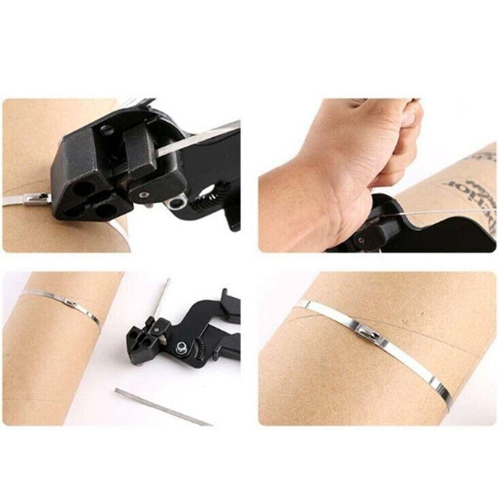 Metal Fastening Strap Cutting Tensioner Cable Ties Plier Durable Cable Ties Fasten Plier
