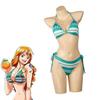 One Piece Nami Bikini Cosplay Triangle Cheer Swimwear Competition Hot Popular Anime School Transformation Cosplay [oTVToCos] Costume, Bikini, 2-Piece