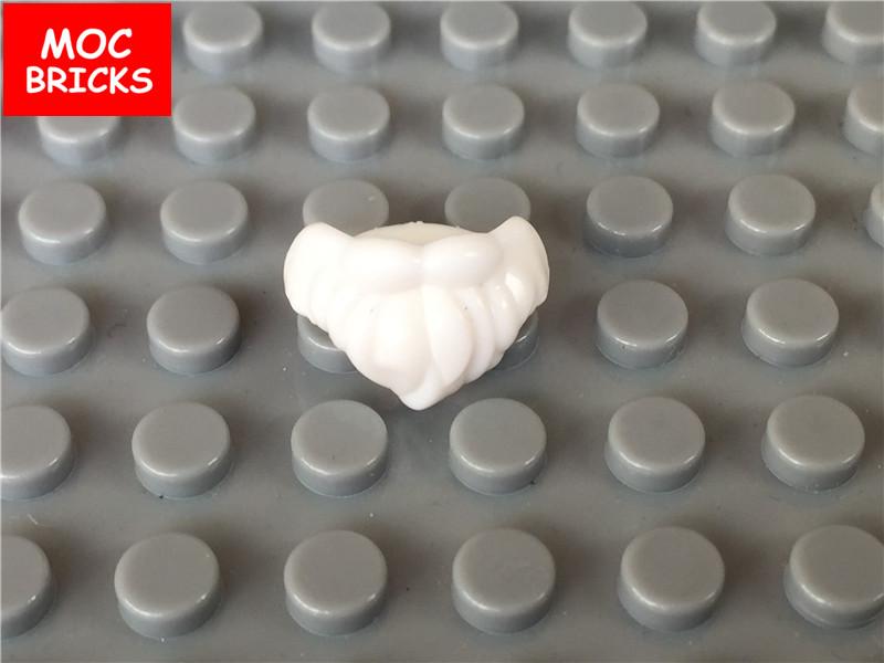 10 шт./лот MOC Кирпичи Длинная Короткая Борода Усы Галстук-бабочка Модель Фигурка Образовательные Строительные Блоки Игрушки для Детей