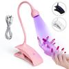 Mini UV Nail Lamp Led Lights Dryer Ultraviolet Touched Screen Flexible Clip-On Desk USB Gel Curing Manicure Pedicure Tools