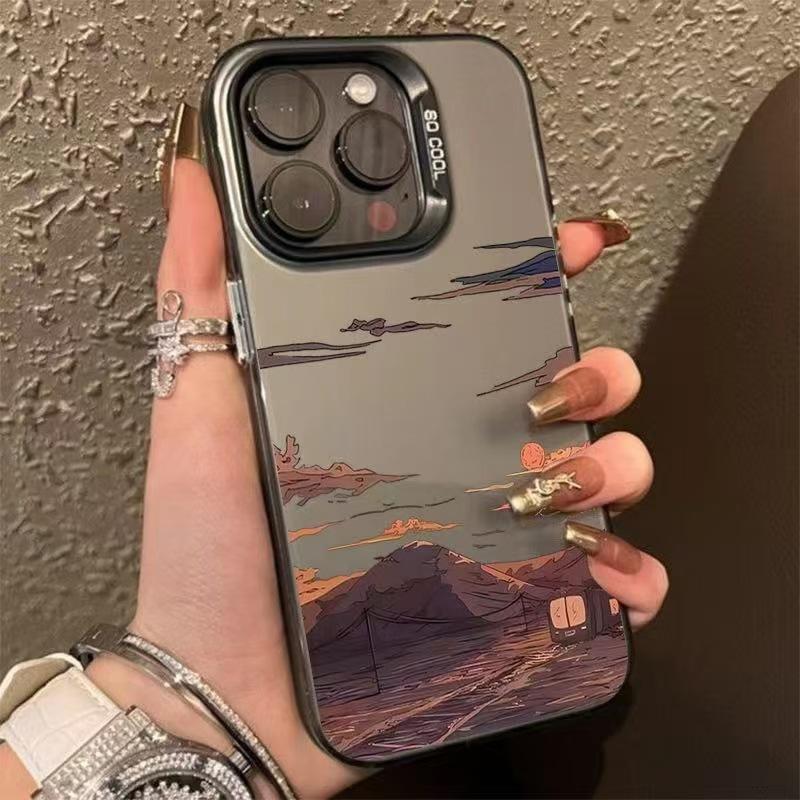 Новый закат подходит для чехла для мобильного телефона iphone17 Apple 15promax/14 противоударный 13pro16 Европа и Америка 11xr.
