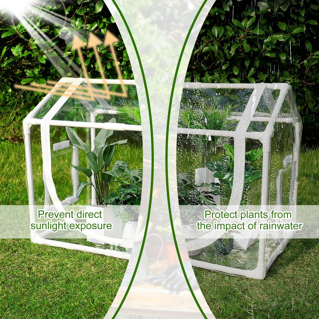 Прозрачная мини-теплица-палатка ПВХ Портативная Складная Маленькая Садовая Палатка для Растений для Посадки в Помещении и на Открытом Воздухе Защитный Чехол НОВЫЙ