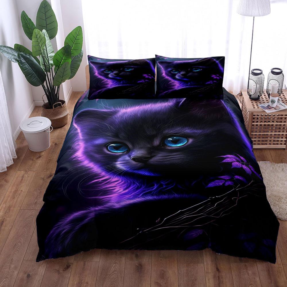 Green Chameleon Coloretto Art 3D Printed Bedding Set Cozy Soft Duvet Cover King Queen Twin Size Birthday Gift Bedroom Decoration