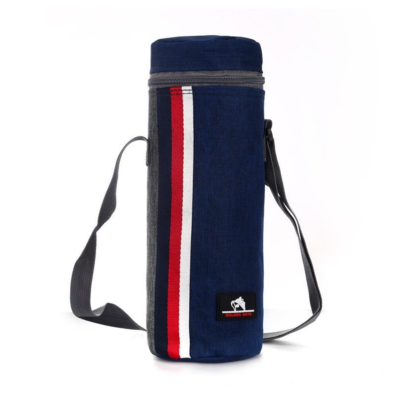 JUSTINLAU Outdoor Camping Cooler Bag Oxford Cloth Insulation Sleeve Travel Portable Insulated Water Bottle Keep Drink Carrier