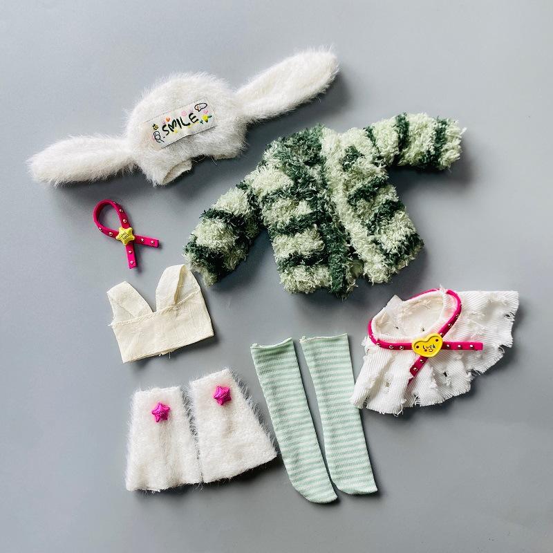 1 Набор Универсальной Одежды Для Кукол SD Игрушки Своими Руками 1/6 30см Кукла Милое Платье Набор Принцесса Юбка Лолита Наряжаться Аксессуары