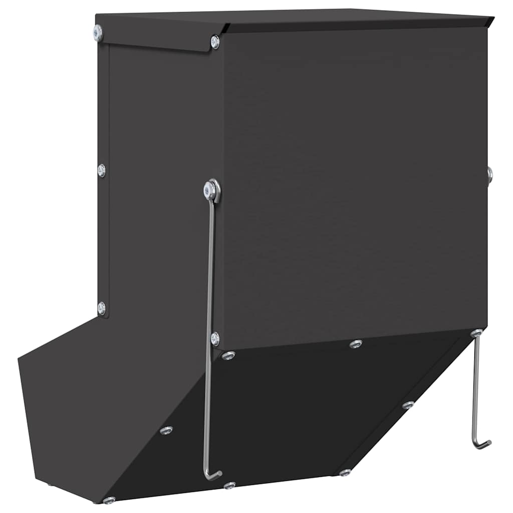 Rabbit Feeder Black 17.5 x 26 x 28.5 cm