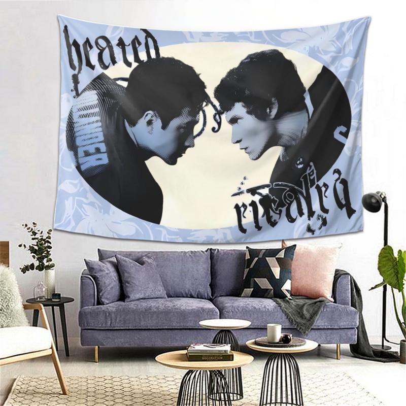VIKAMA Stylized Hockey Rivalry Tapestry Will Bring A Nostalgic Competitive Atmosphere To Your Bedroom Game Room