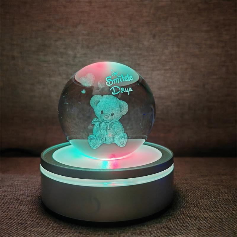 Солнечная система 3d хрустальный шар Хрустальный глобус Лазерная резка Хрустальный шар с шаровой подставкой Декоративные сферы планет Галактика Подарок на день рождения Украшения